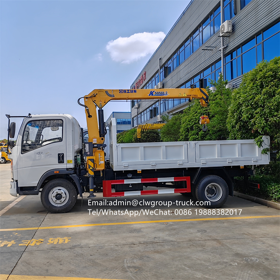 Sinotruk howo 3tons truck mounted crane,Chengli Special Automobile Co.,Ltd,Sinotruk howo light duty mini small 3 tons removable truck crane