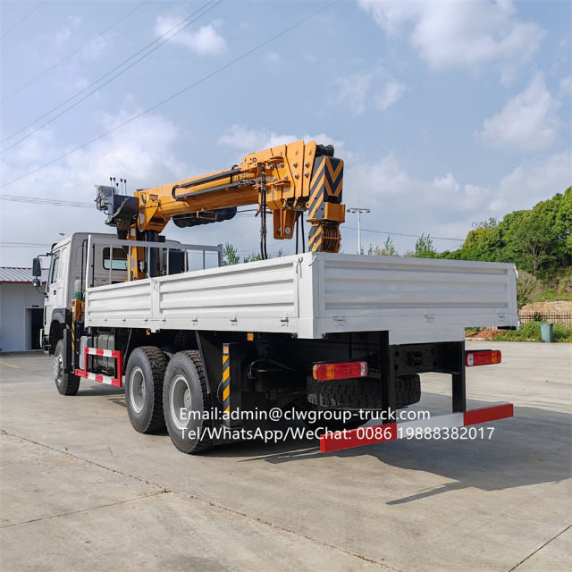 Sinotruk howo 6x6 auger crane with truck telescopic boom,Chengli Special Automobile Co.,Ltd,Sinotruk 6x6 telescopic auger mobile construction truck crane