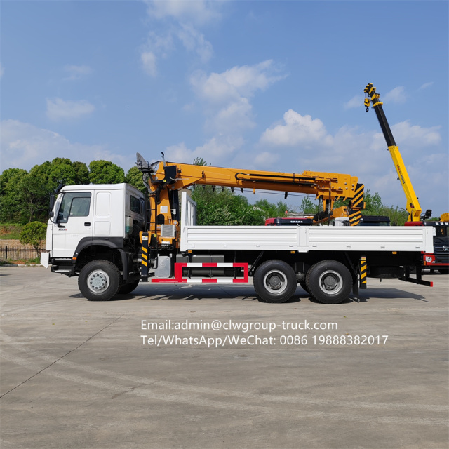 Sinotruk howo 6x6 auger crane with truck telescopic boom,Chengli Special Automobile Co.,Ltd,Sinotruk 6x6 telescopic auger mobile construction truck crane