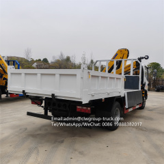 FAW right hand drive 130hp hydraulic folding knuckle boom 2 tons 3.2tons,Chengli Special Automobile Co.,Ltd,FAW RHD 3.2tons 2 tons hydraulic lifting knuckle foldable truck crane