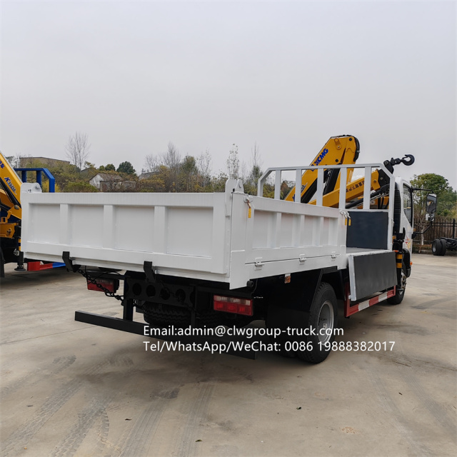 FAW right hand drive 130hp hydraulic folding knuckle boom 2 tons 3.2tons,Chengli Special Automobile Co.,Ltd,FAW RHD 3.2tons 2 tons hydraulic lifting knuckle foldable truck crane