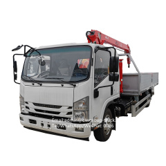Isuzu aluminum alloy lorry box cargo truck with crane telescopic boom 4 ton,Chengli Special Automobile Co.,Ltd,Isuzu aluminum alloy lorry box cargo truck crane telescopic boom 4tons
