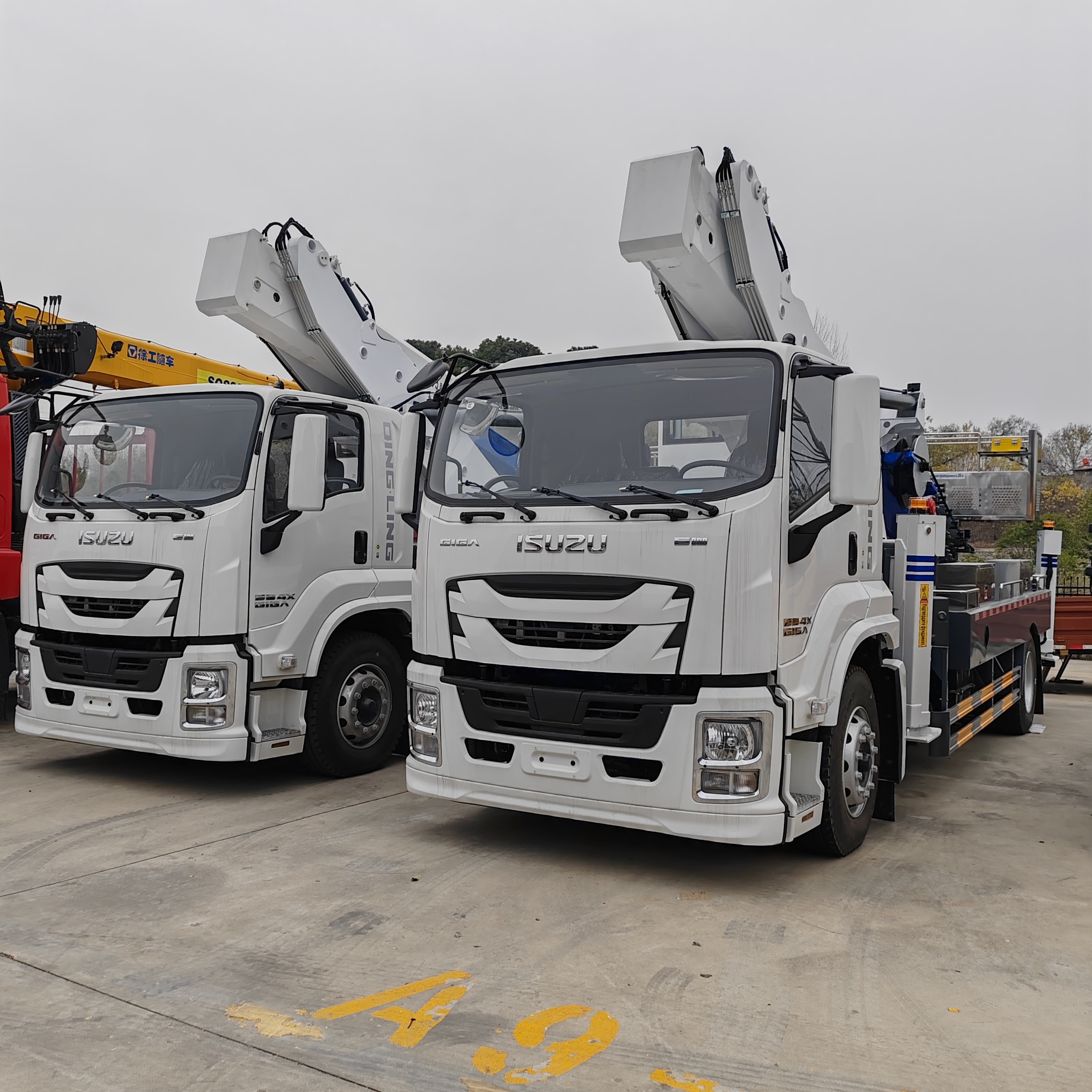 Isuzu 45m manlift hydraulic arm overhead working aerial platform truck,Chengli Special Automobile Co.,Ltd,Isuzu 45m telescopic operation truck mounted aerial work platform