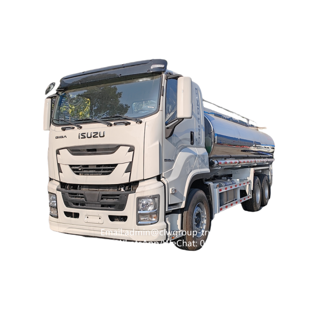 Isuzu 6x4 10 wheeler stainless steel fresh milk transport truck 20tons,Chengli Special Automobile Co.,Ltd,Isuzu 6x4  18m3 20m3 25m3  stainless steel truck mount milk tank