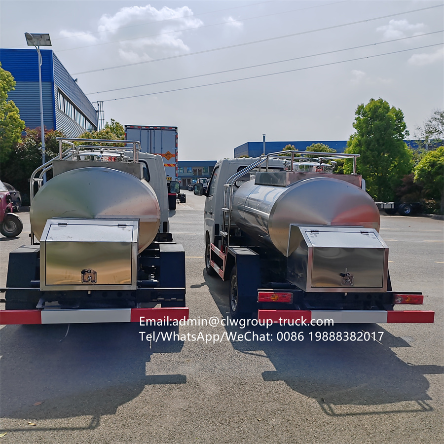 Foton mini gasoline 2000l 3000l small milk storage delivery truck,Chengli Special Automobile Co.,Ltd,Foton 2000l 3000l liquid food transport dairy milk truck capacity
