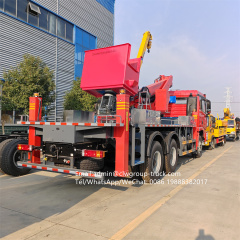Shacman 6x4 10 wheeler 24m truck mounted aerial lift working platform ladder,Chengli Special Automobile Co.,Ltd,Shacman 6x4 24m articulated ladder cherry picker aerial lift truck