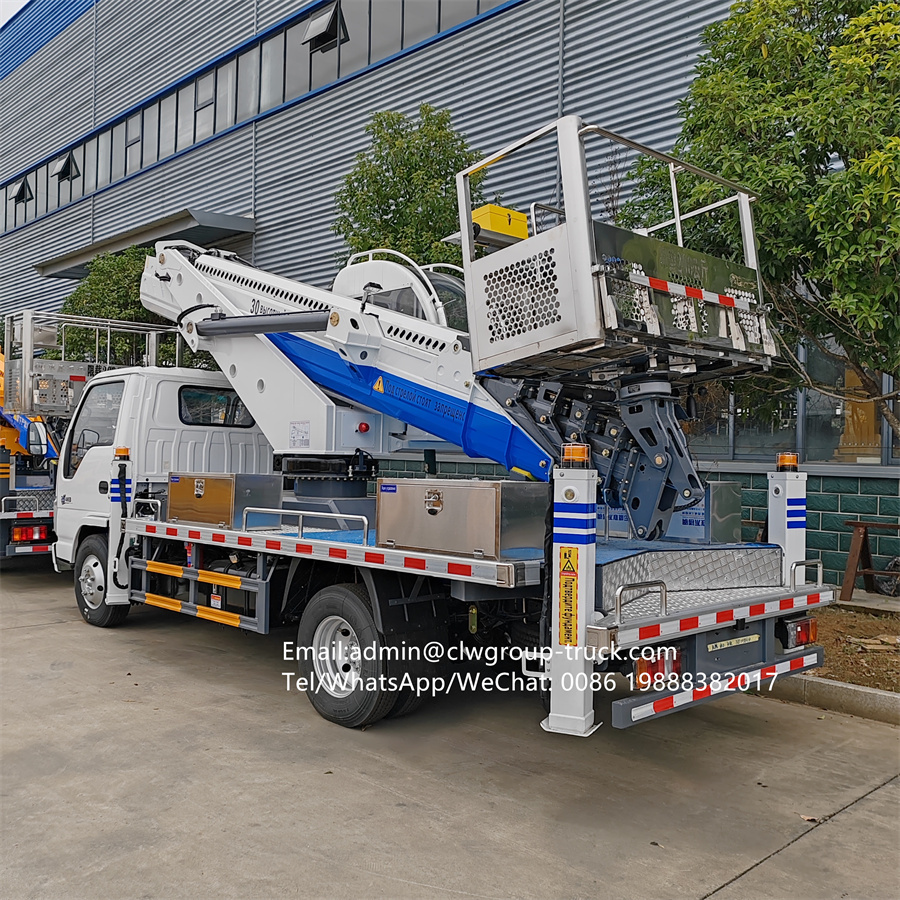 Isuzu 17.5m 21m 23m mobile hydraulic lift beam lifter cherry picker truck,Chengli Special Automobile Co.,Ltd,Isuzu high altitude bucket beam lifter aerial manlift truck for sale