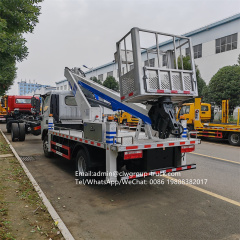 Dongfeng 18m 22m 30m 33m bucket lift boom mounted on truck platform,Chengli Special Automobile Co.,Ltd,Dfac aerial work platform insulated boom bucket ladder aerial truck
