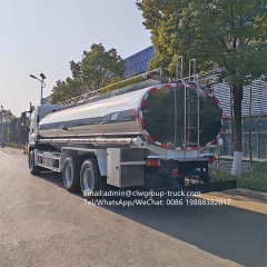 Isuzu 6x4 10 wheeler stainless steel fresh milk transport truck 20tons,Chengli Special Automobile Co.,Ltd,Isuzu 6x4  18m3 20m3 25m3  stainless steel truck mount milk tank