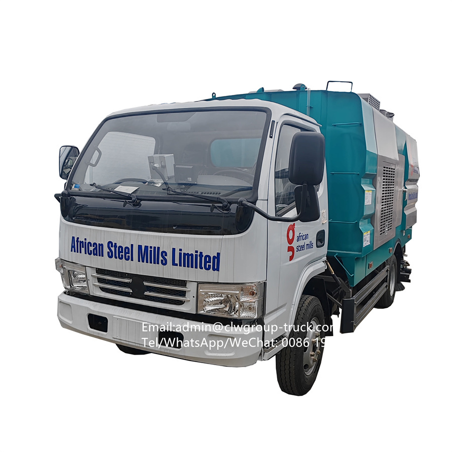 Dongfeng vacuum tanker street cleaner dust suction truck,Chengli Special Automobile Co.,Ltd,Dongfeng  vacuum cleaner brush street washing dust collection truck