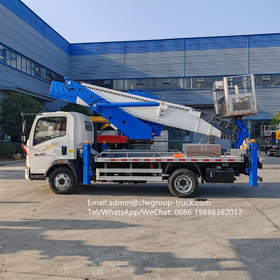 Sinotruk 30m ladder lift hydraulic  aerial working truck telescopic boom,Chengli Special Automobile Co.,Ltd,Sinotruk howo 30m aerial working bucket aerial lift truck for sale