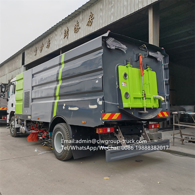 Shacman 12tons mechnical brooms road cleaning vacuum sweeper truck,Chengli Special Automobile Co.,Ltd,Shacman  hydraulic street cleaner truck mounted road sweeper