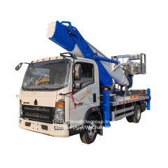 Sinotruk 30m ladder lift hydraulic  aerial working truck telescopic boom,Chengli Special Automobile Co.,Ltd,Sinotruk howo 30m aerial working bucket aerial lift truck for sale