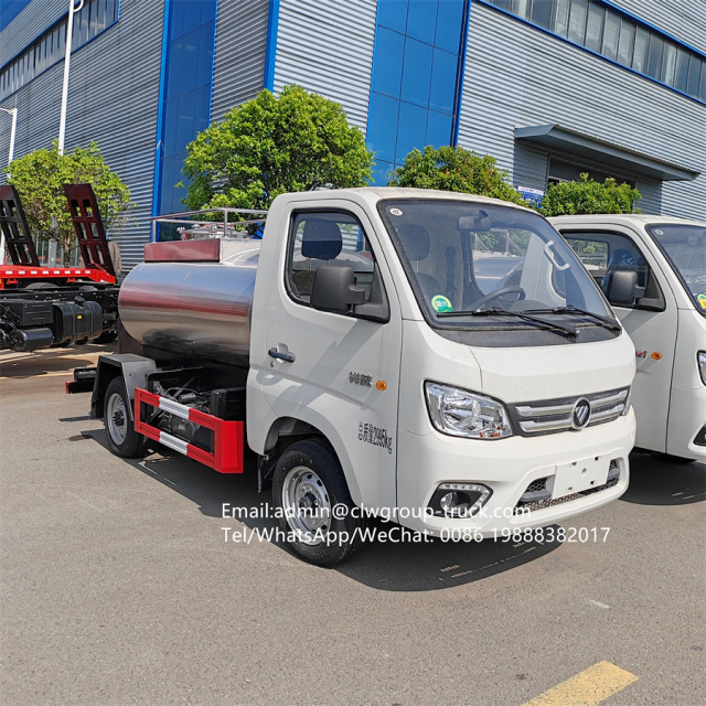 Foton mini gasoline 2000l 3000l small milk storage delivery truck,Chengli Special Automobile Co.,Ltd,Foton 2000l 3000l liquid food transport dairy milk truck capacity