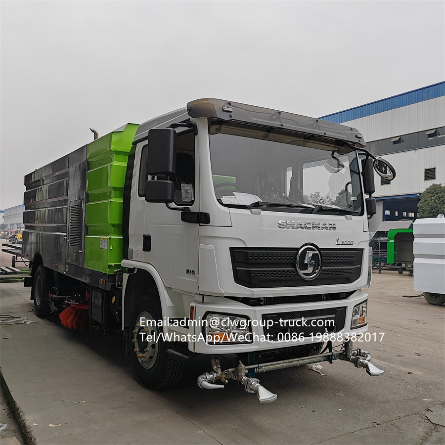 Shacman 12tons mechnical brooms road cleaning vacuum sweeper truck,Chengli Special Automobile Co.,Ltd,Shacman  hydraulic street cleaner truck mounted road sweeper