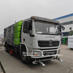 Shacman 12tons mechnical brooms road cleaning vacuum sweeper truck,Chengli Special Automobile Co.,Ltd,Shacman  hydraulic street cleaner truck mounted road sweeper
