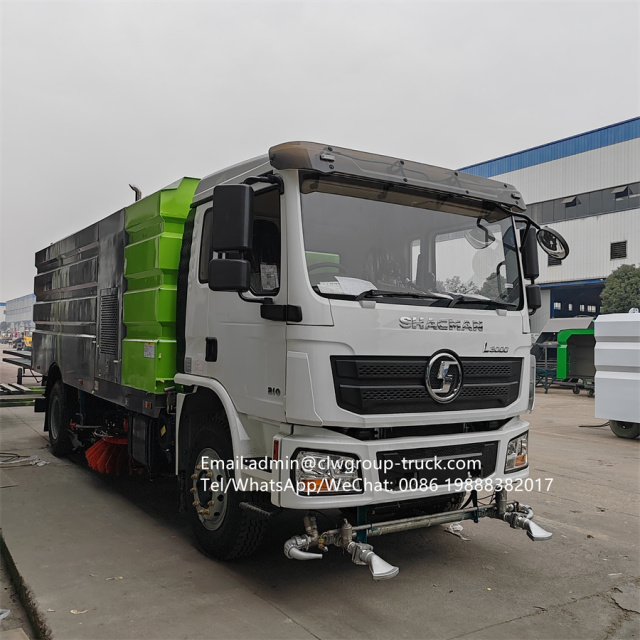 Shacman 12tons mechnical brooms road cleaning vacuum sweeper truck,Chengli Special Automobile Co.,Ltd,Shacman  hydraulic street cleaner truck mounted road sweeper