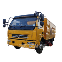 Dongfeng 120hp 6m3 vacuum cleaner price of road sweeper,Chengli Special Automobile Co.,Ltd,Dongfeng flushing high pressure washer cleaning street sweeper vehicle