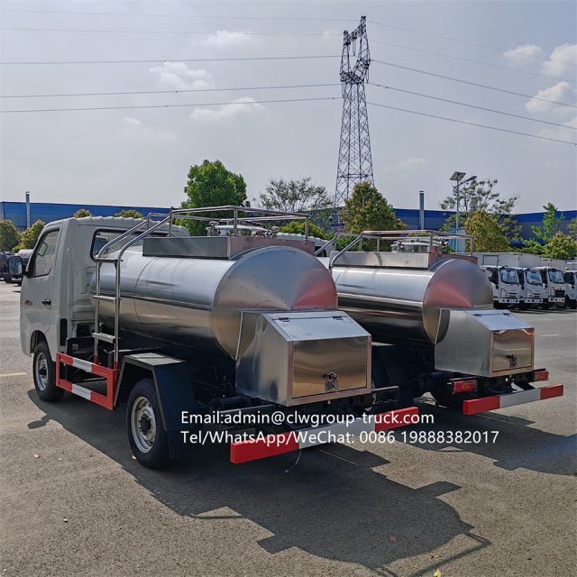Foton mini gasoline 2000l 3000l small milk storage delivery truck,Chengli Special Automobile Co.,Ltd,Foton 2000l 3000l liquid food transport dairy milk truck capacity