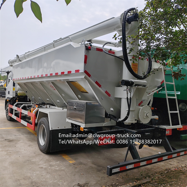 Foton 6tons 12m3 electric auger bulk feed truck,Chengli Special Automobile Co.,Ltd,Foton 12m3 6tons livestock chicken cow food auger feed truck