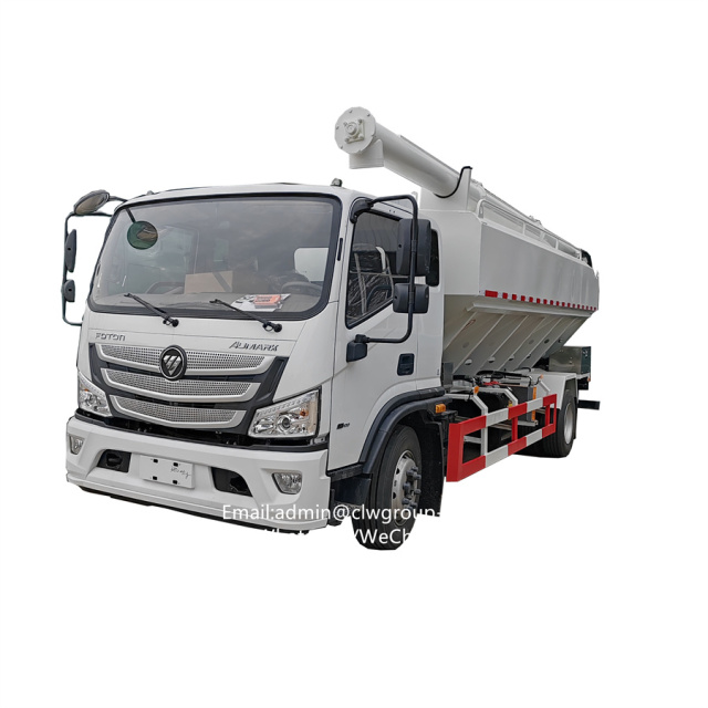 Foton 6tons 12m3 electric auger bulk feed truck,Chengli Special Automobile Co.,Ltd,Foton 12m3 6tons livestock chicken cow food auger feed truck