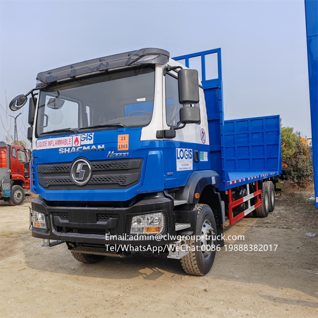 Shacman hazardous gas cylinder transportation lowbody truck,Chengli Special Automobile Co.,Ltd,Shacman lowboy gas cylinder transportation long flatbed truck