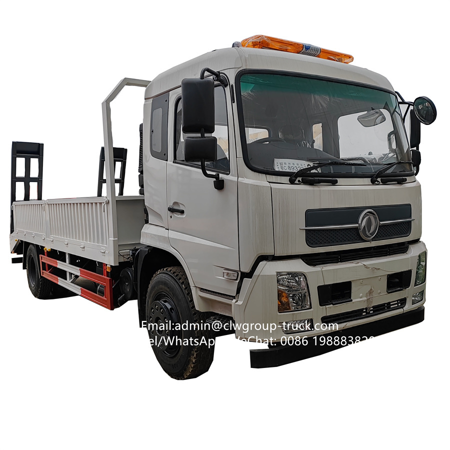 Dongfeng 6m lorry drop side hydraulic ladder flatbed truck,Chengli Special Automobile Co.,Ltd,Dongfeng 4x2 platform lorry box frame low loader flatbed truck beds