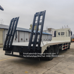 FAW 12wheeler 8x4 9.5m flatbed truck for container delivery,Chengli Special Automobile Co.,Ltd,FAW 8X4 20tons flat deck container delivery low bed frame truck