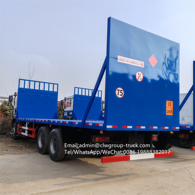 Shacman hazardous gas cylinder transportation lowbody truck,Chengli Special Automobile Co.,Ltd,Shacman lowboy gas cylinder transportation long flatbed truck