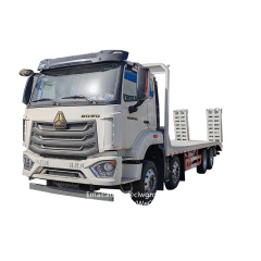 Sinotruk howo 12 wheeler 8x4 hydraulic low bed flatbed transport truck,Chengli Special Automobile Co.,Ltd,Sinotruk howo excavator transport hydraulic low bed loader truck