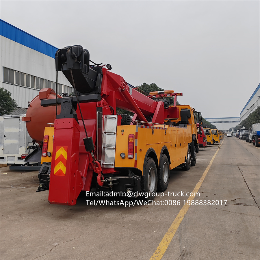 Sinotruk howo 12 wheeler 8x4 30tons 60 ton wrecker towing truck,Chengli Special Automobile Co.,Ltd,Sinotruk howo 8X4 30tons heavy recovery towing wrecker rotator truck