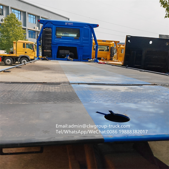 Sinotruk howo 12tons winch rollback platform tow truck wrecker,Chengli Special Automobile Co.,Ltd,Sinotruk howo 12tons low flat wrecker recovery tow truck flatbed