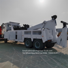 Shacman 6x4 10 wheeler 25tons lifting crane 50tons towing emergency recovery truck,Chengli Special Automobile Co.,Ltd,10 wheeler 20tons boom emergency remote control rotator wrecker truck