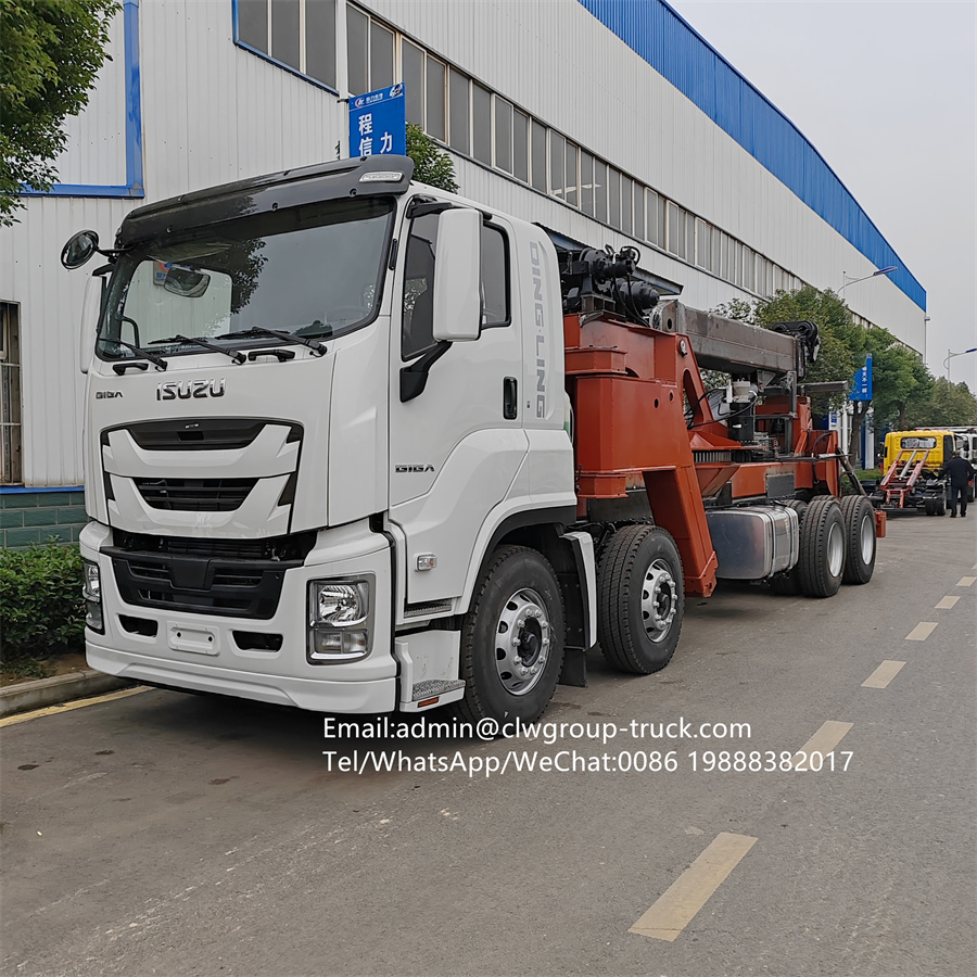 Isuzu 8x4 heavy duty 30tons Lifting Capacity Crane Tow and Lifting Truck Wrecker,Chengli Special Automobile Co.,Ltd,Isuzu 30tons winch lifting 80tons towing rotator crane wrecker truck