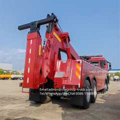 Sinotruk howo 8x4  Integrated Tow and Crane Hydraulic Lifting Wrecker Truck,Chengli Special Automobile Co.,Ltd,Sinotruk breakdown recovery hydraulic lifting rotator wrecker truck