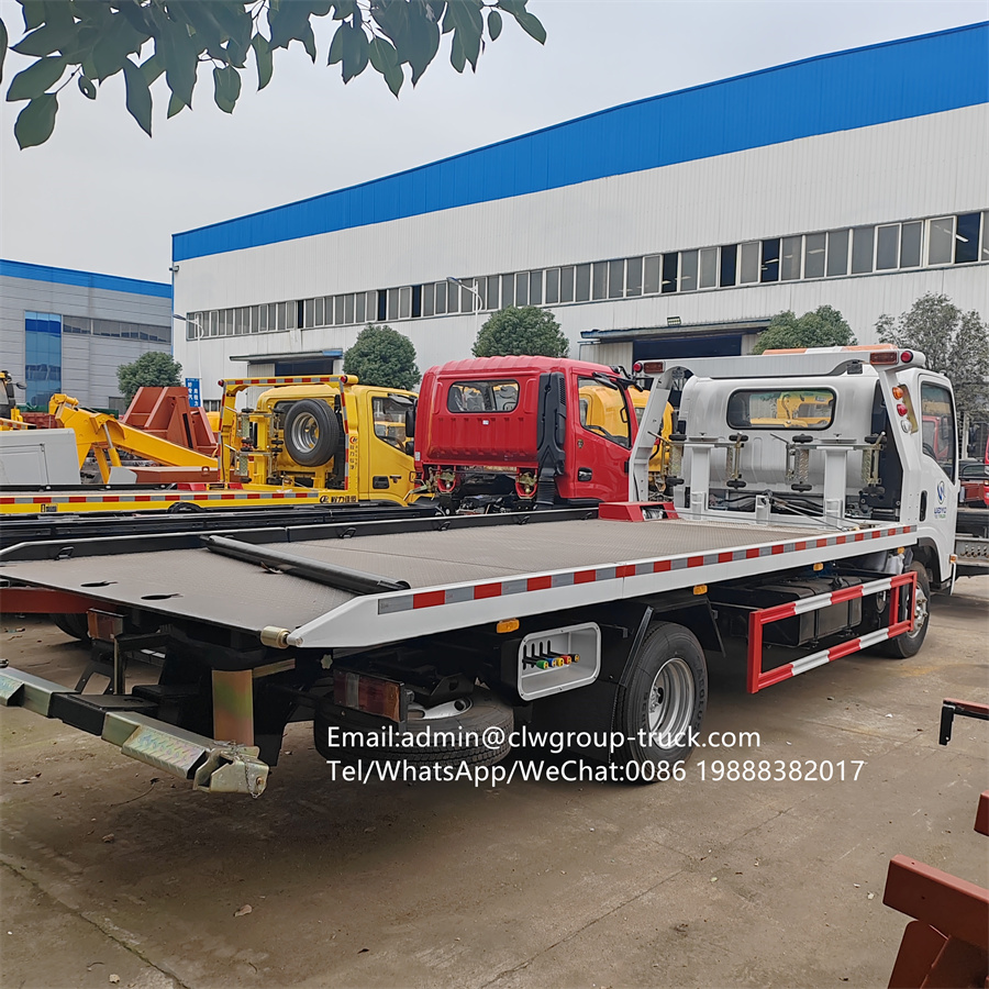 Isuzu right hand drive 4ton Tow Wreckertruck Flat Bed Truck Recovery Truck Towing Truck,Chengli Special Automobile Co.,Ltd,right hand drive recovery tilting slide car lift isuzu wrecker truck