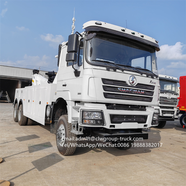 Shacman 6x4 10 wheeler 25tons lifting crane 50tons towing emergency recovery truck,Chengli Special Automobile Co.,Ltd,10 wheeler 20tons boom emergency remote control rotator wrecker truck
