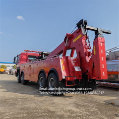Sinotruk howo 8x4  Integrated Tow and Crane Hydraulic Lifting Wrecker Truck,Chengli Special Automobile Co.,Ltd,Sinotruk breakdown recovery hydraulic lifting rotator wrecker truck
