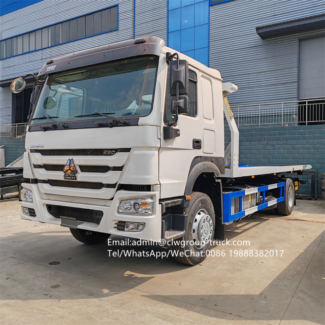 Sinotruk howo 10tons winch Car Carrier Truck Flatbed Tow Truck with 4X2 Wheel Lift,Chengli Special Automobile Co.,Ltd,Sinotruk 10tons 12tons wheel lift recovery tow wrecker truck for sale