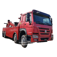 Sinotruk howo 8x4  Integrated Tow and Crane Hydraulic Lifting Wrecker Truck,Chengli Special Automobile Co.,Ltd,Sinotruk breakdown recovery hydraulic lifting rotator wrecker truck