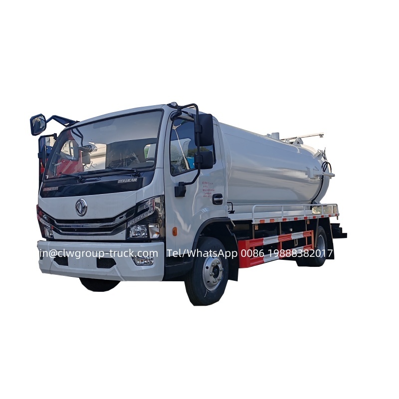 Dongfeng 8000l vacuum sewage suction truck,Chengli Special Automobile Co.,Ltd,Dongfeng 4x2 8m3 sewage collector waste removal vacuum truck for sale