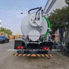Dongfeng 12tons sewer cleaning high pressue washing vacuum suction truck,Chengli Special Automobile Co.,Ltd,Dongfeng 12tons sewage suction pressue washer jetter vacuum truck