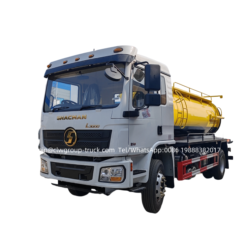 Shacman 6 wheeler 12000 14000 litres sewer drainage cesspool vacuum truck,Chengli Special Automobile Co.,Ltd,Shacman 12tons sewer suction cesspool vacuum tank truck 12000 litres