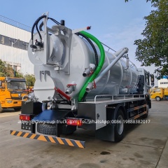 Dongfeng 12tons sewer cleaning high pressue washing vacuum suction truck,Chengli Special Automobile Co.,Ltd,Dongfeng 12tons sewage suction pressue washer jetter vacuum truck