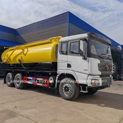 Shacman x3000 18000litres fecal suction sewage vacuum truck,Chengli Special Automobile Co.,Ltd,Shacman waste treatment fecal suction pump vacuum truck waste removal