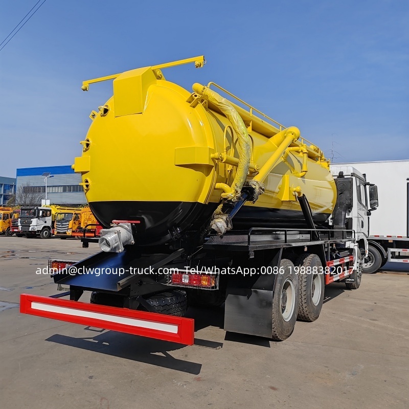 Shacman x3000 18000litres fecal suction sewage vacuum truck,Chengli Special Automobile Co.,Ltd,Shacman waste treatment fecal suction pump vacuum truck waste removal