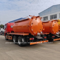 Shacman 16tons cesspit emptier mud sludge transport suction cleaning truck,Chengli Special Automobile Co.,Ltd,Shacman 16m3 vacuum truck suppliers mud suction sludge transport truck