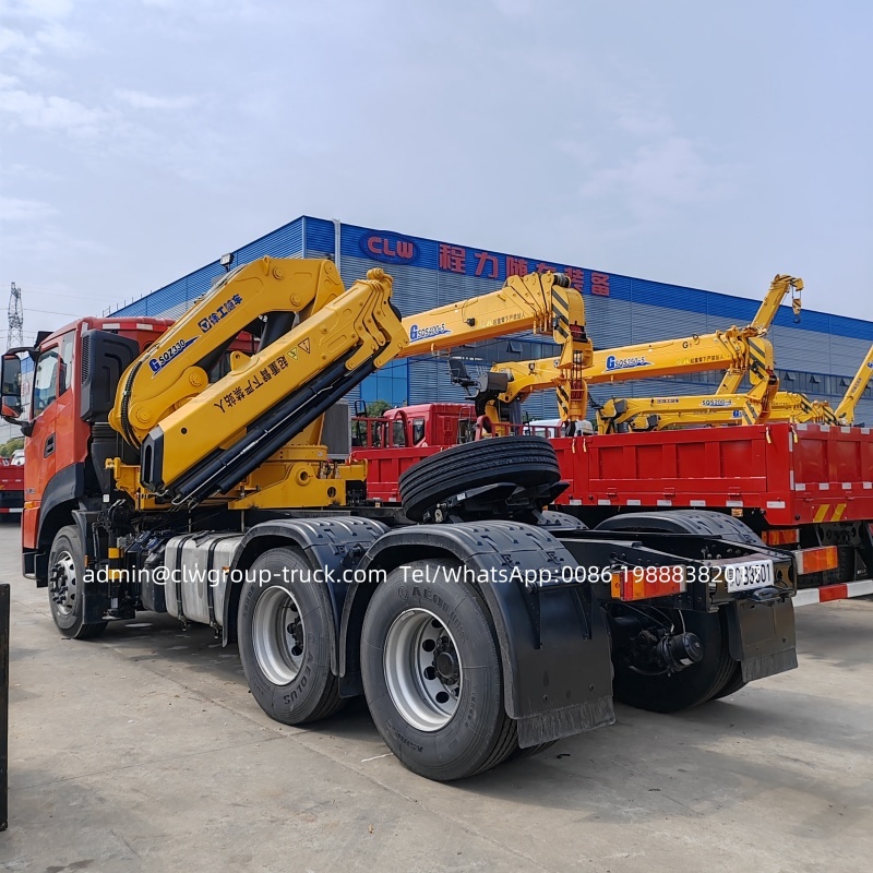 Dongfeng 6x4 10 wheeler knuckle boom tractor truck 14tons,Chengli Special Automobile Co.,Ltd,Dongfeng folding boom hydraulic arm tractor xcmg truck crane price