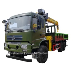 Dongfeng 6x4 10 wheeler 14tons truck and crane,Chengli Special Automobile Co.,Ltd,Dongfeng 10 wheeler 14tons capacity boom mobile truck and crane 12tons