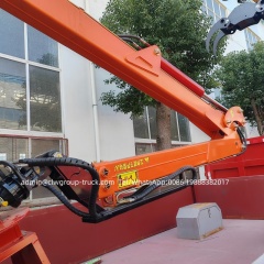 Sinotruk CDW mini lorry truck mounted crane  2tons 3.2tons with grabs,Chengli Special Automobile Co.,Ltd,Sinotruk 6 wheeler mini lorry cargo truck crane knuckle boom 3.2tons